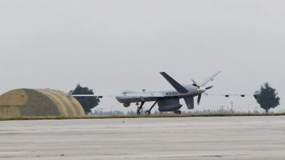 Τα Αμερικάνικα UAV, MQ-9 Reaper που σταθμεύουν στην 110 ΠΜ στη Λάρισα