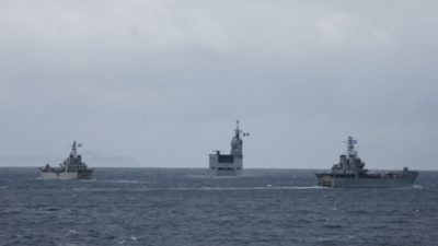 Άσκηση του Πολεμικού Ναυτικού με γαλλικό ελικοπτεροφόρο πλοίο