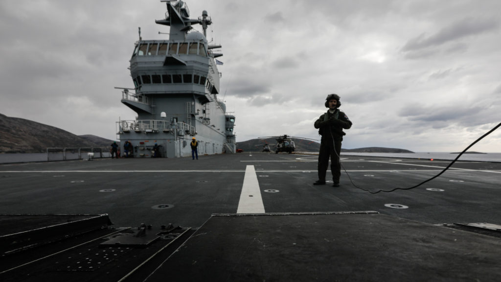 Άσκηση "Μέγας Αλέξανδρος"-Γαλλικό ελικοπτεροφόρο πλοίο