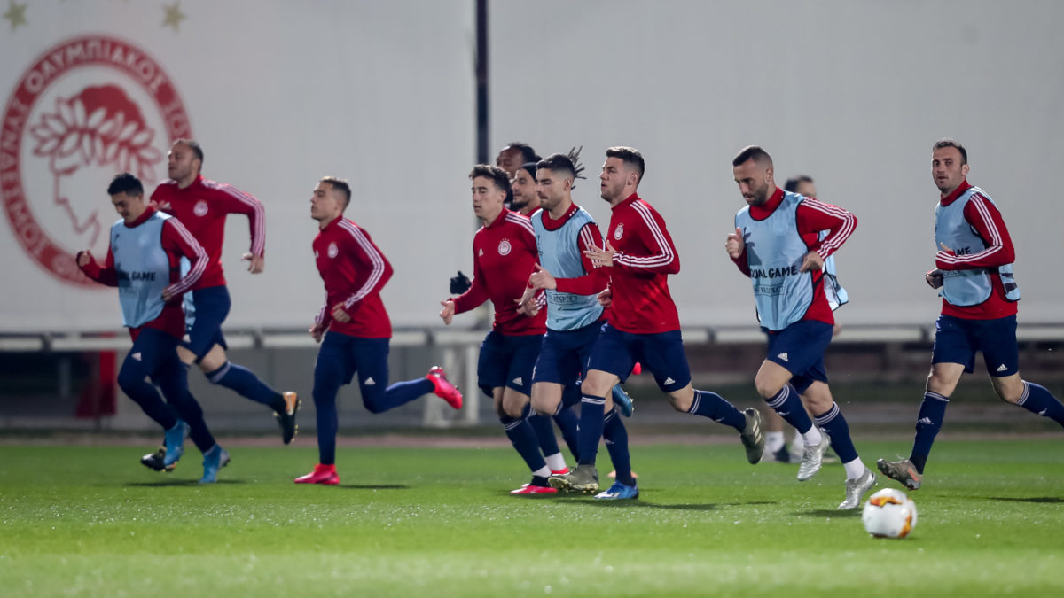 EUROPA LEAGUE/ Τελευταία προπόνηση Ολυμπιακού πριν τον αγώνα με την Άρσεναλ