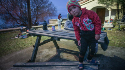 Πρόσφυγες που βγήκαν στην Συκαμιά .Σάββατο 7 Μαρτίου 2020