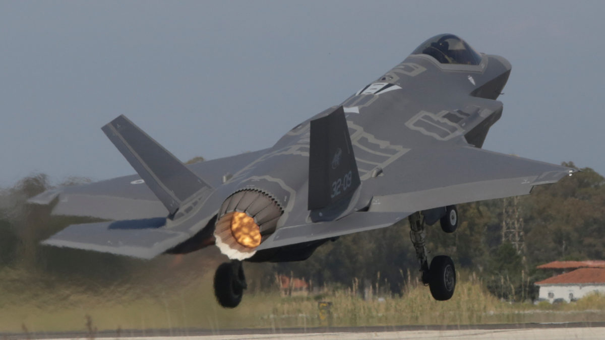 Αμερικάνικο Μαχητικό F-35 στην 117ΠΜ - Ανδραβίδα