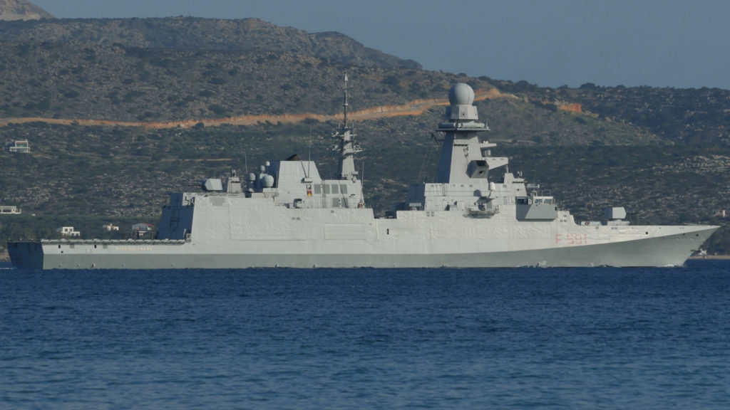 Ιταλική Φρεγάτα ITS Virginio Fasan - F591-πλοίο