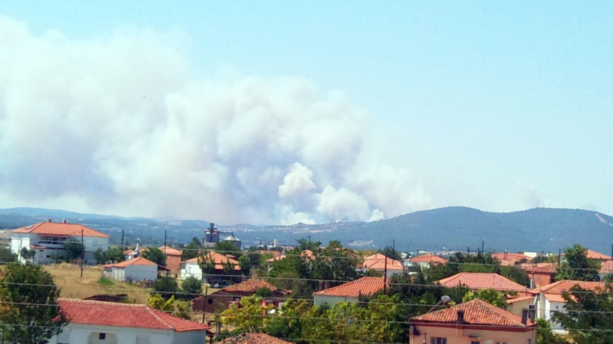 πυρκαγιά στη Λευκίμμη Έβρου