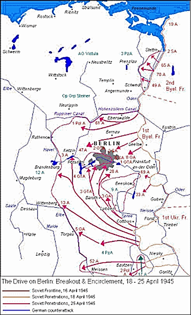 Βερολίνο - χάρτης 1945