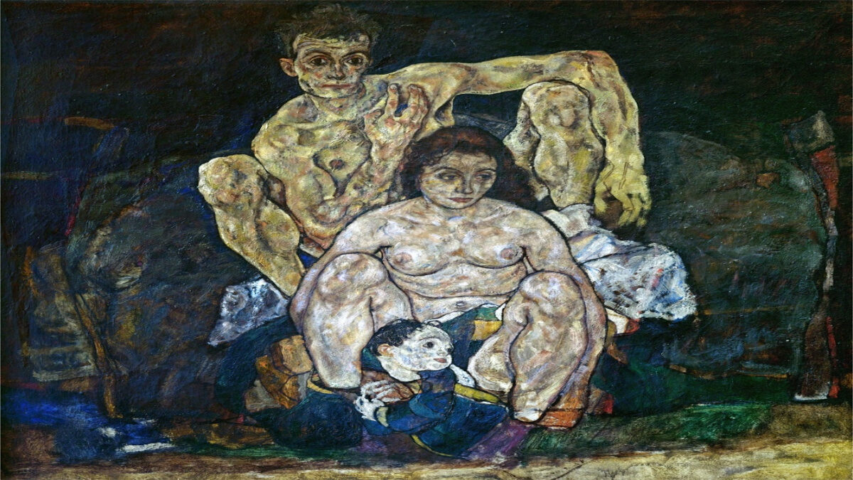 Πίνακας Egon Schiele Η οικογένεια