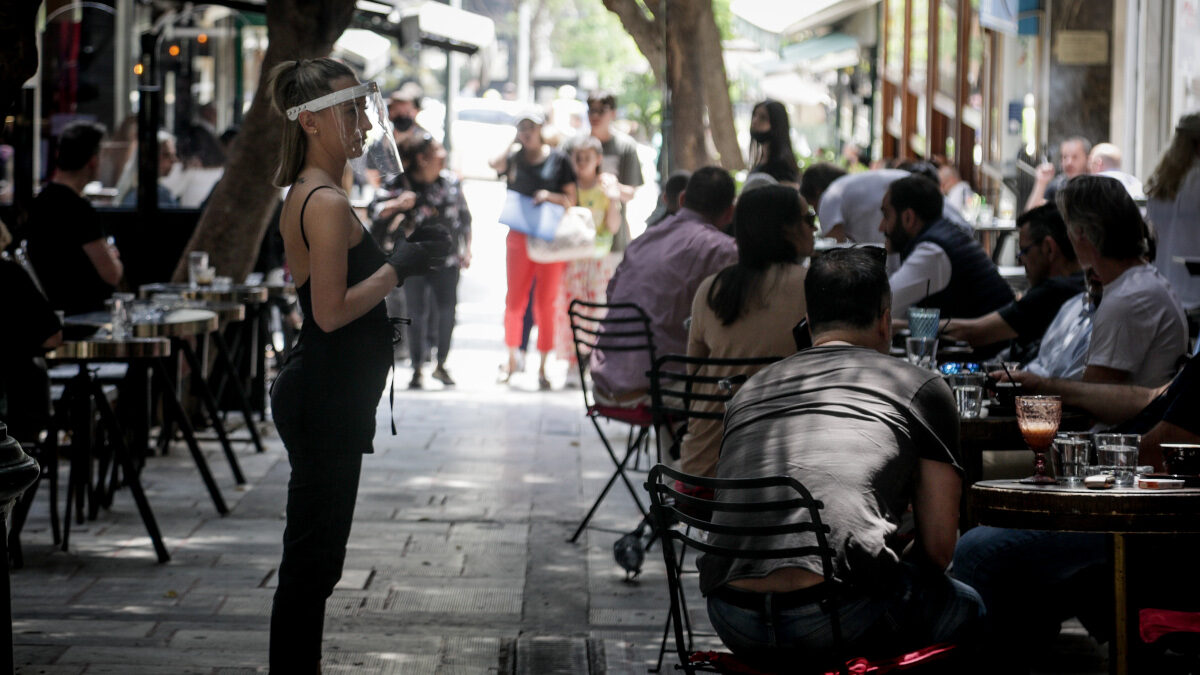 Πρώτη μέρα λειτουργίας της εστίασης 25/5/2020 / Πηγή: Eurokinissi