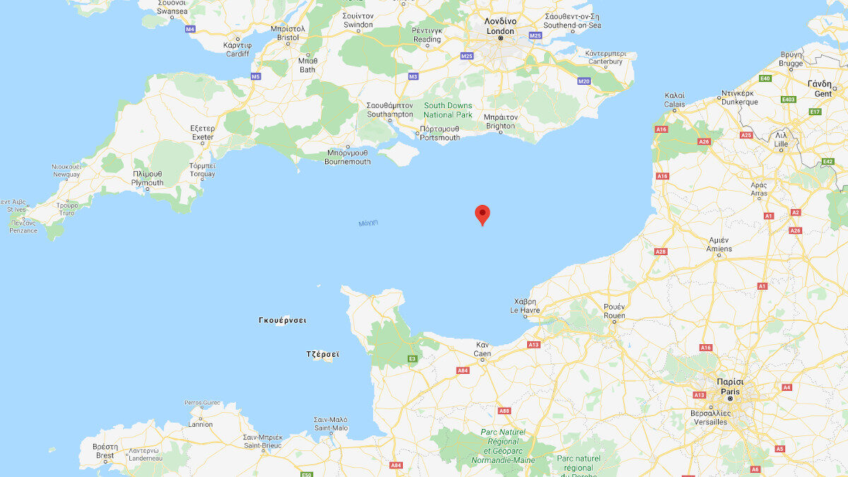 Χάρτης Στενό Μάγχης - English Channel