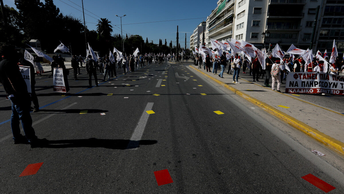 Πρωτομαγιάτικη συγκέντρωση στο Σύνταγμα