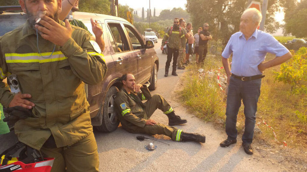Πυρκαγιά στα νησιά του Ιονίου