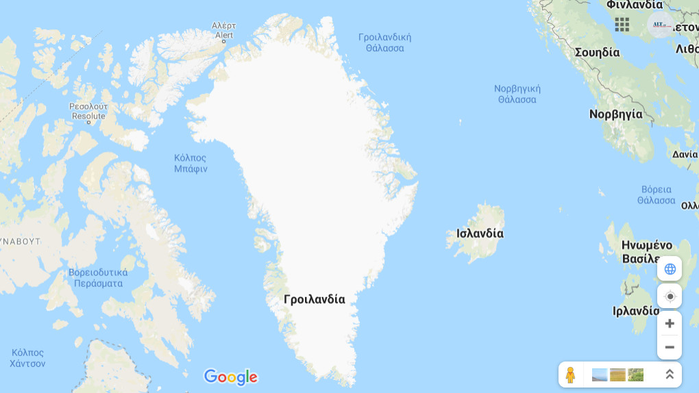 Γροιλανδία Χάρτης
