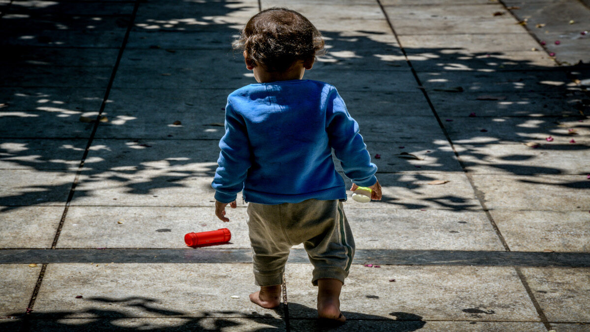 Πρόσφυγες από τη Μόρια στην Πλατεία Βικτωρίας