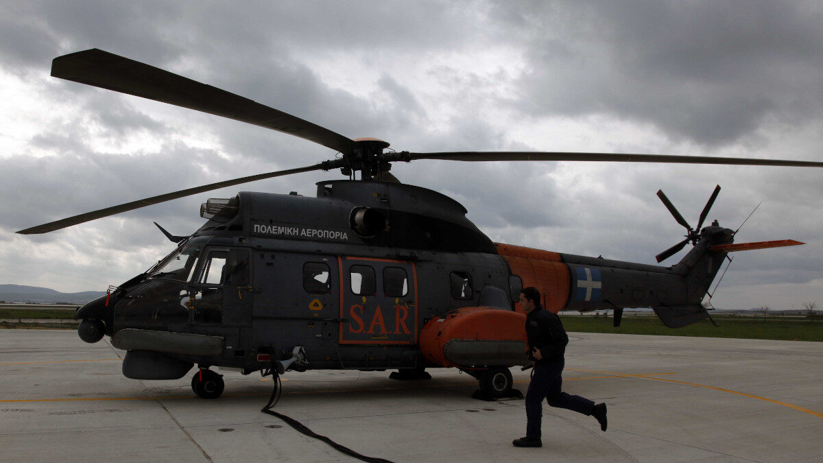 Ελικόπτερο Super Puma της Πολεμικής Αεροπορίας