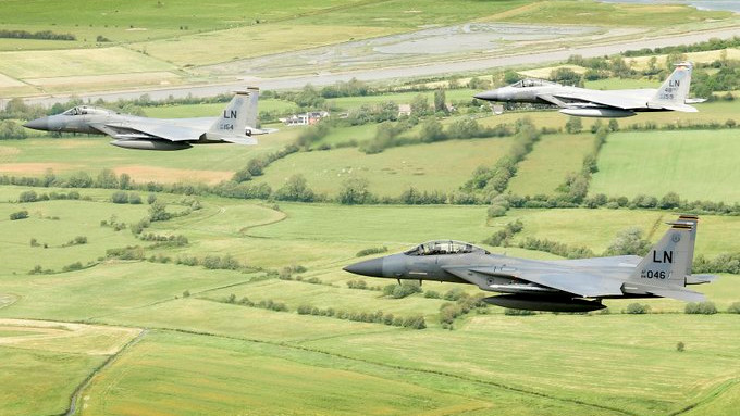Αμερικανικά μαχητικά F15 στη Μ. Βρετανία