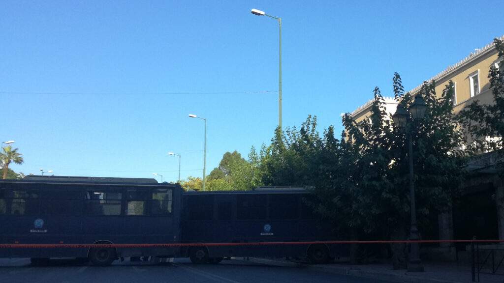 Απο τη διαδήλωση των συνδικάτων κι ομοσπονδιών ενάντια στο νόμο για τον περιορισμό των διαδηλώσεων