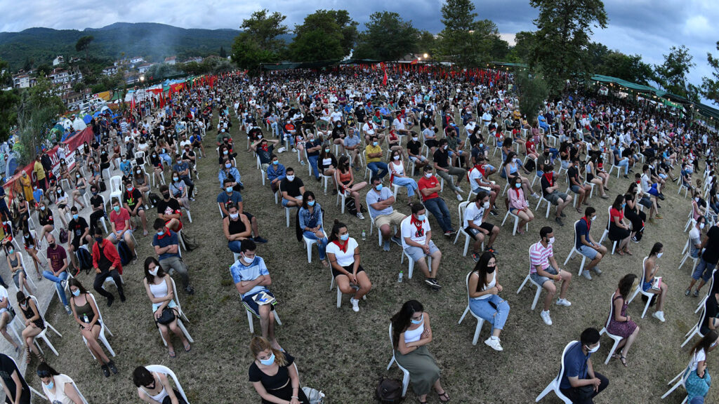 Ο ΓΓ της ΚΕ του ΚΚΕ Δημήτρης Κουτσούμπας στο 29ο Αντιιμπεριαλιστικού Διημέρου της ΚΝΕ - 18/7/2020