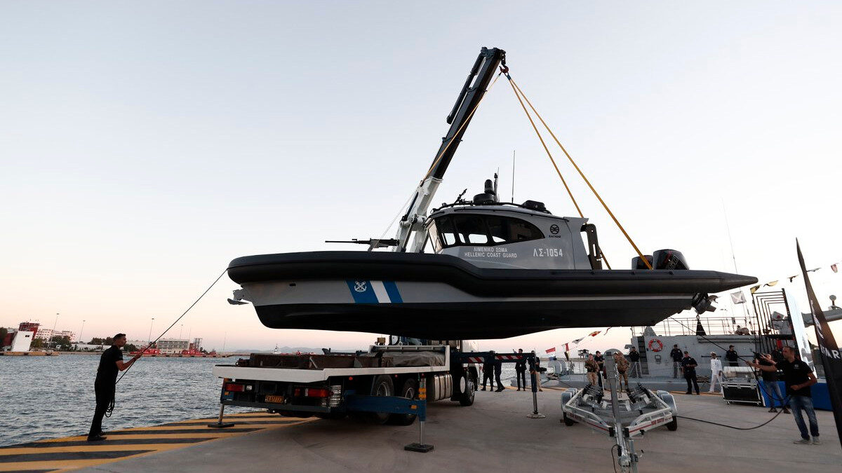 Πλωτό του Λιμενικού Σώματος - Ελληνικής Ακτοφυλακής τύπου Leiftur 1100 Cabin Patrol της RAFNAR που ναυπηγήθηκε στην Ελλάδα