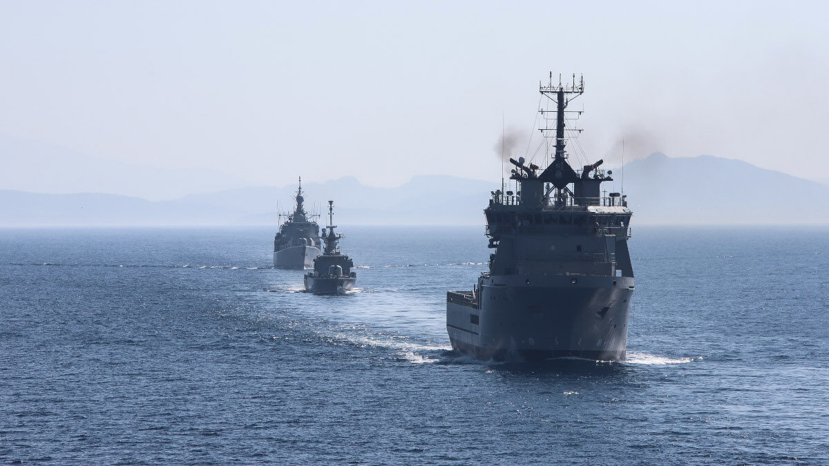 Άσκηση του Πολεμικού Ναυτικού- πλοίο