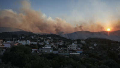 Από την πυρκαγιά στις Κεχριές Κορινθίας