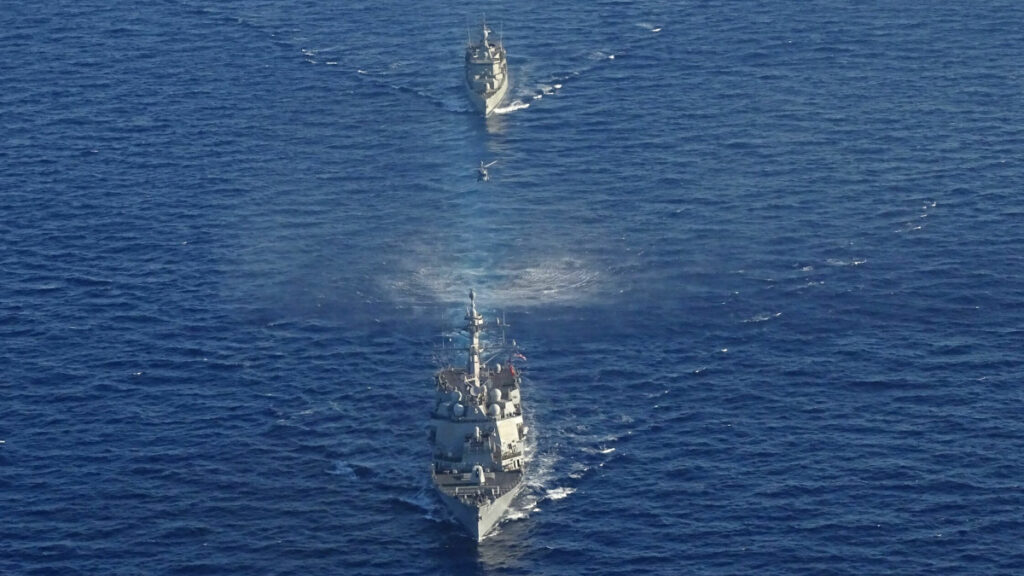 Συνεκπαίδευση μονάδων του Πολεμικού Ναυτικού και της Πολεμικής Αεροπορίας με το αμερικανικό Αντιτορπιλικό USS WINSTON S. CHURCHILL - 24/8/2020 / Πηγή : Πολεμικό Ναυτικό