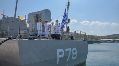 Διοίκηση Ταχέων Σκαφών - Τελετή ονομοταδοσίας κι ένταξης στο Πολεμικό Ναυτικό της Τορπιλακάτου "Υποπλοίαρχος ΚΑΡΑΘΑΝΑΣΗΣ" (P78) / Πηγή: ΓΕΝ