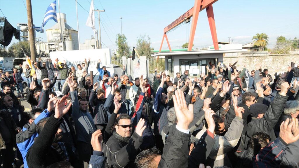 9μηνη Απεργία στη Χαλυβουργία το 2011