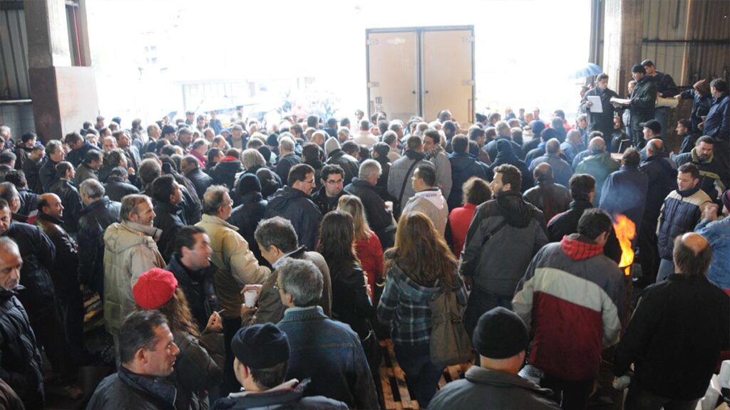 9μηνη Απεργία στη Χαλυβουργία το 2011