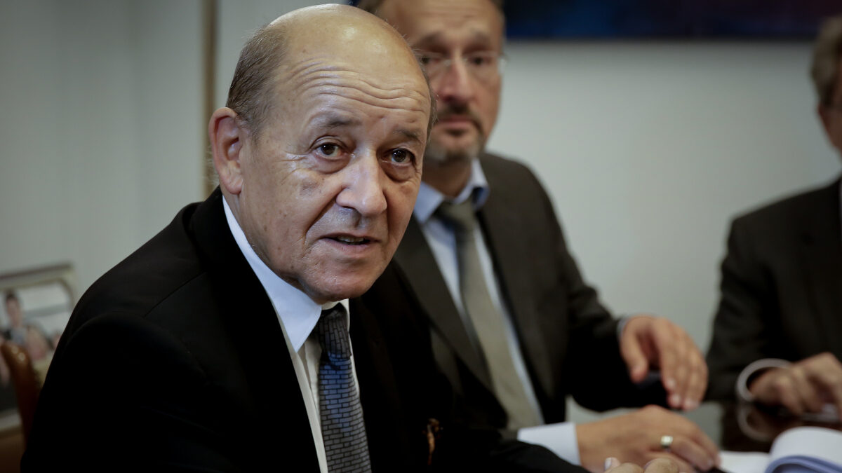 Υπουργός Εξωτερικών και Ευρωπαϊκών Υποθέσεων της Γαλλίας, Jean-Yves Le Drian από παλιότερη επίσκεψή του στην Ελλάδα / Πέμπτη 6 Σεπτεμβρίου 2018