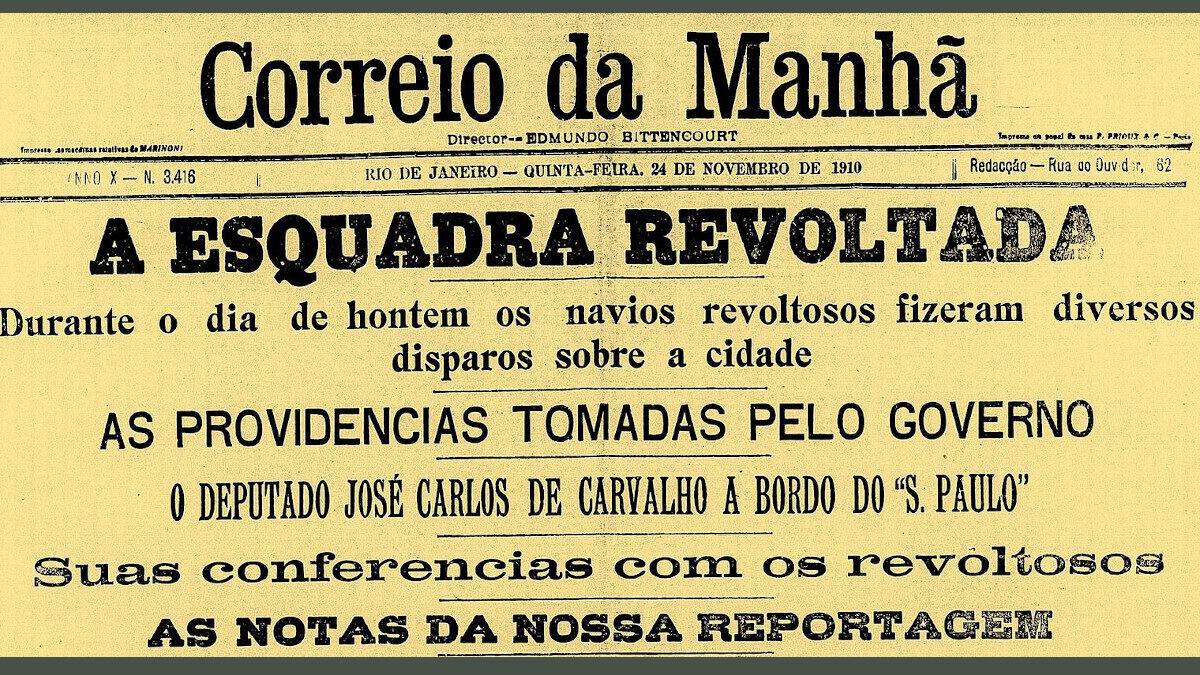 Βραζιλία - Νοέμβριος 1910 - Εξέγερση Chibata, στο Río de Janeiro