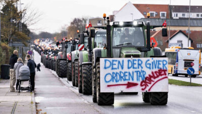 Διαμαρτυρία αγροτών και εκτροφέων βιζόν στη Δανία