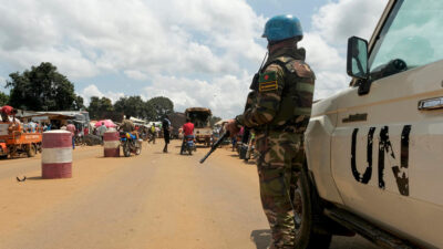 Όχημα του ΟΗΕ στην Κεντροαφρικανική Δημοκρατία (CAR)
