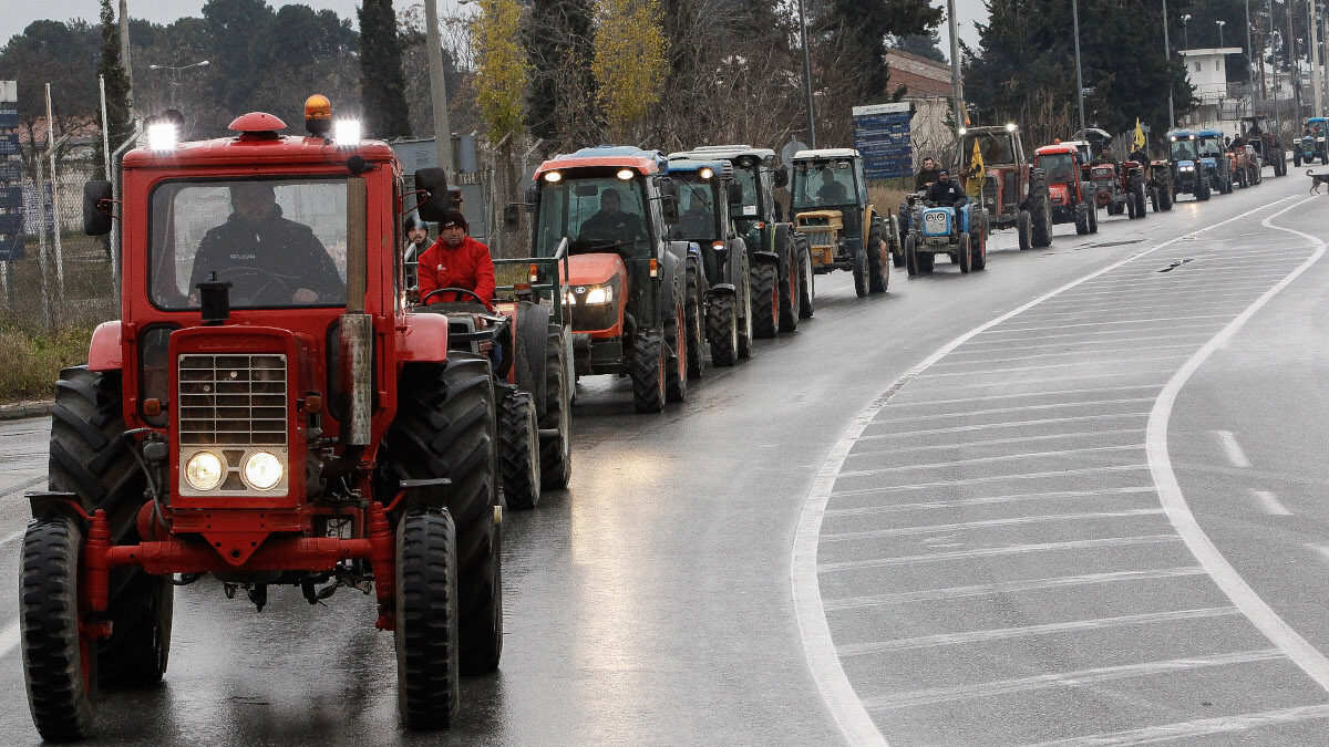 Τρακτέρ - Κινητοποιήσεις αγροτών στον Τύρναβο, Θεσσαλία - Γενάρης 2020