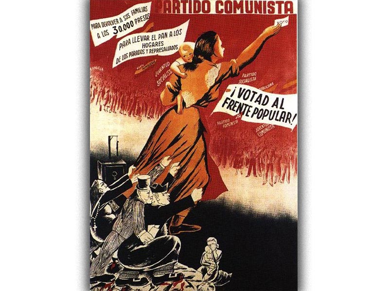 Ισπανία - Εκλογές 1936 - ΚΚ Ισπανίας - Λαϊκό Μέτωπο
