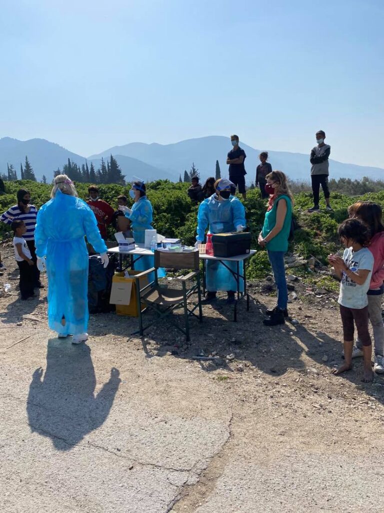 Rapid Test σε καταυλισμούς των Ρομά στην Πάτρα