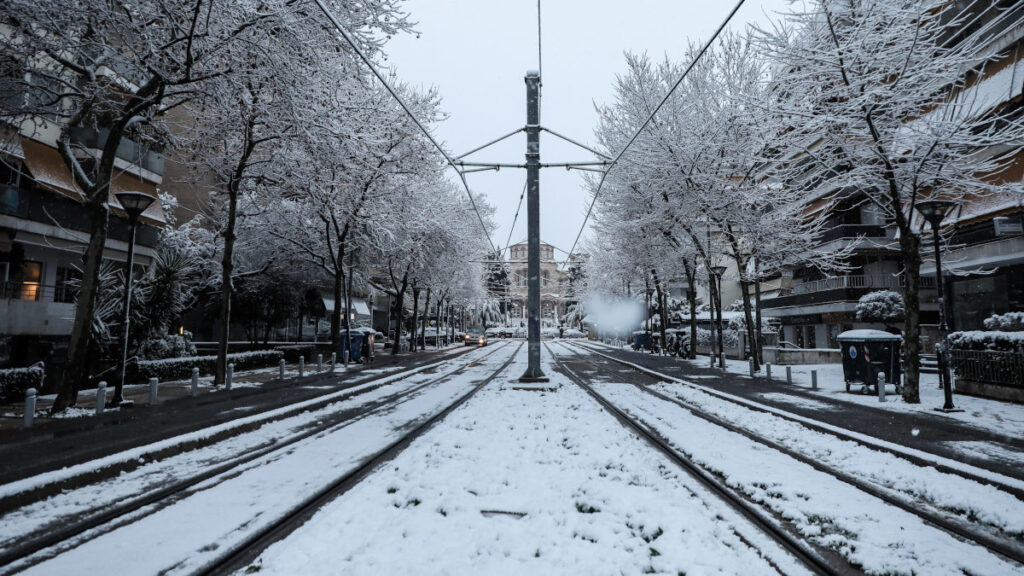 Χιόνια στην Αθήνα - Νέα Σμύρνη