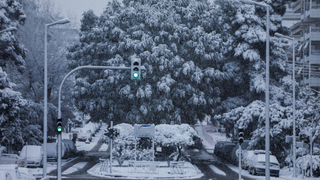 Χιόνια στην Αθήνα - Νέα Σμύρνη