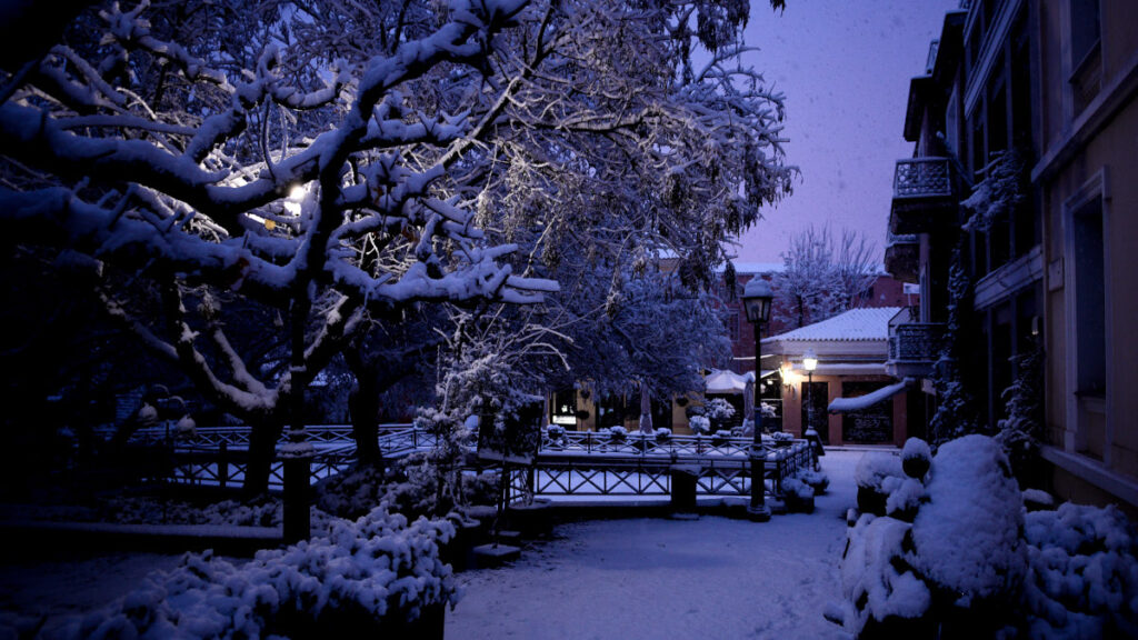 Χιονισμένη Αθήνα - 16 Φλεβάρη 2021 - Πλάκα