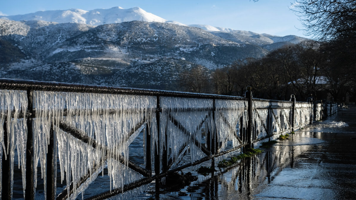 Παγωνιά στα Γιάννενα - 15-2-2021