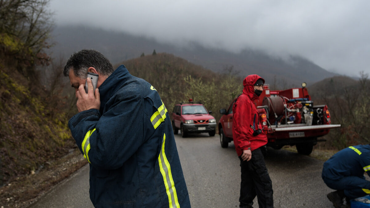Έρευνα της Πυροσβεστικής στην περιοχή Μηλιωτάδων Ιωαννίνων για την εύρεση αεροσκάφους που κατέπεσε