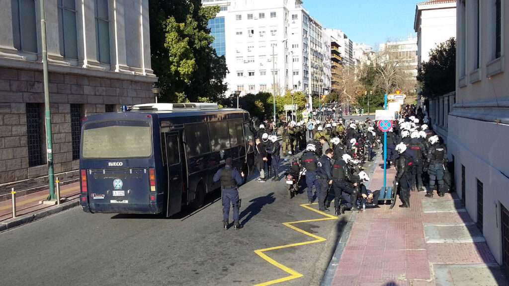 Προσαγωγές φοιτητών μετά το συλλαλητήριο την Τετάρτη 10/02/2021