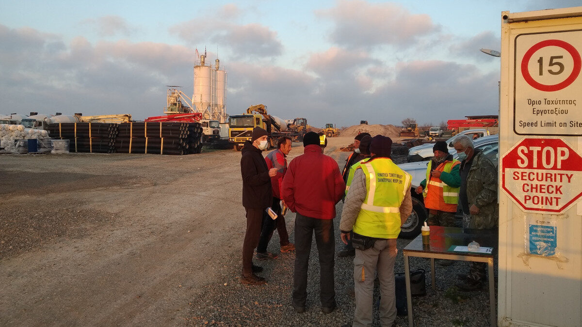 Περιοδεία Σωματείου Οικοδόμων Αλεξανδρούπολης στο εργοτάξιο του φράχτη στον Έβρο