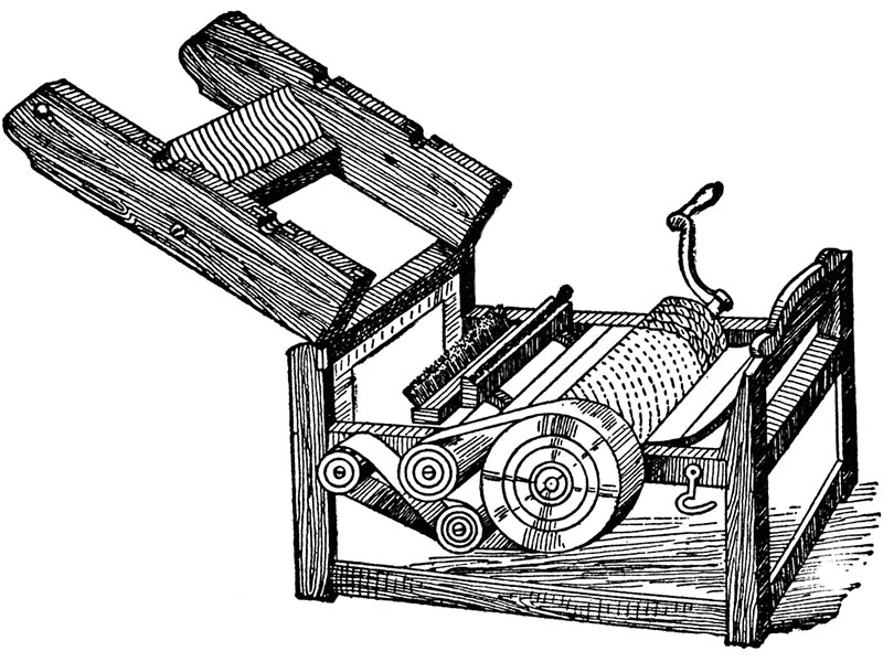 Βιομηχανία - εκκοκκιστική μηχανή επεξεργασίας βαμβακιού - Έλι Γουίτνεϊ