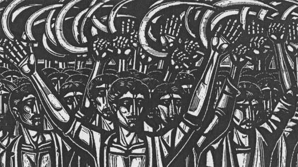 Πολιτισμός - Χαρακτική - Τάσσος - Ελλάδα - Αγροτικό κίνημα - εξέγερση Κιλελέρ, 1910