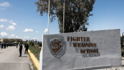 Στιγμιότυπο από την τελική φάση της αεροπορικής άσκησης "ΗΝΙΟΧΟΣ 2021" στο αεροδρόμιο της 117 ΠΜ στην Ανδραβίδα Ηλείας, την Τρίτη 20 Απριλίου 2021