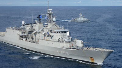 Η Φρεγάτα Σαλαμίς (F455) στην Κεντρική Μεσόγειο σε ρόλο ΝΑΤΟϊκού χωροφύλακα (Allied Maritime Command - Operation Sea Guardian) Απρίλιος 2021
