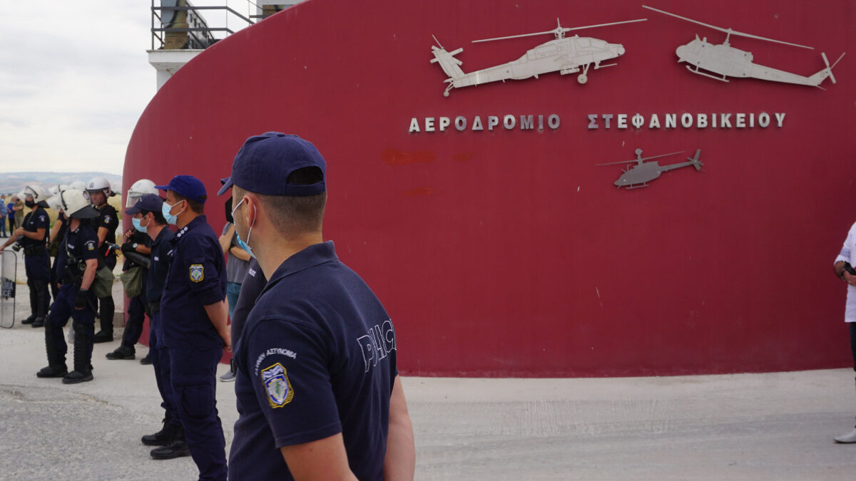 Πανθεσσαλικη κινητοποίηση την Κυριακή 30 Μάη 2021 στο Στεφανοβικειο Μαγνησίας ενάντια στην παρουσία στρατευμάτων των ΗΠΑ στην 1η Ταξιαρχία / Πορεία στο στρατόπεδο Περισάκη Γεωργίου