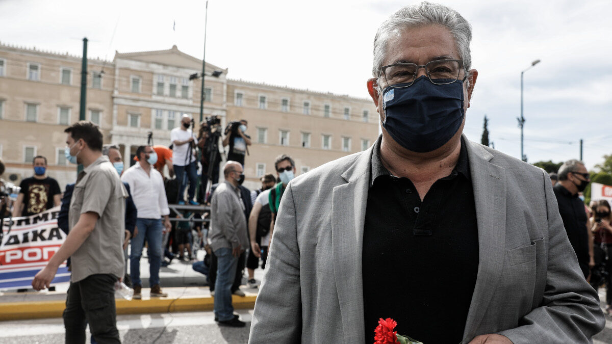 Ο Δημήτρης Κουστούμπας στην Συγκέντρωση για την Εργατική Πρωτομαγιά στο Σύνταγμα