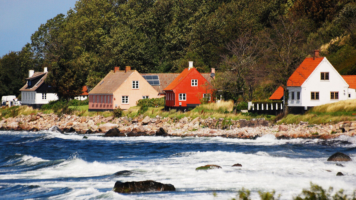 Χαρακτηριστικές κατοικίες στο νησί Bornholm της Δανίας