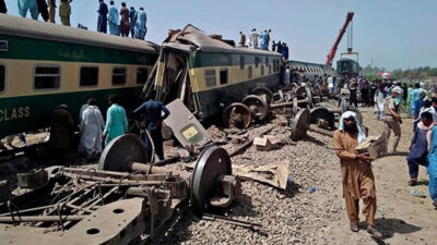 Σύγκρουση τρένων στο Πακιστάν