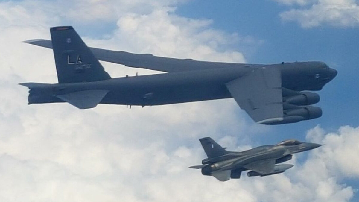 Τη Δευτέρα 31 Μαΐου 2021, Αμερικανικό Στρατηγικό Βομβαρδιστικό της Bomber Task Force τύπου Β - 52 κατά την πτήση του στο πλαίσιο της Επιχείρησης «ALLIED SKY», συνοδεύτηκε από ζεύγος αεροσκαφών F-16, κατόπιν αιτήματος της USEUCOM (US European Command). Τα Ελληνικά μαχητικά ανέλαβαν συνοδευτικό ρόλο του Β-52 εντός του FIR Σκοπίων συνεχίζοντας στο FIR Αθηνών, με διαδρομή άνωθεν Θεσσαλονίκης, Βορείων Σποράδων, Αθηνών, Κυκλάδων, Κρήτης, οπότε και εξήλθαν στα ΝΑ όρια του. Η πτήση στο FIR Σκοπίων πραγματοποιήθηκε στο πλαίσιο Συμφωνίας Αεροπορικής Αστυνόμευσης της χώρας μας με την Δημοκρατία της Βόρειας Μακεδονίας.